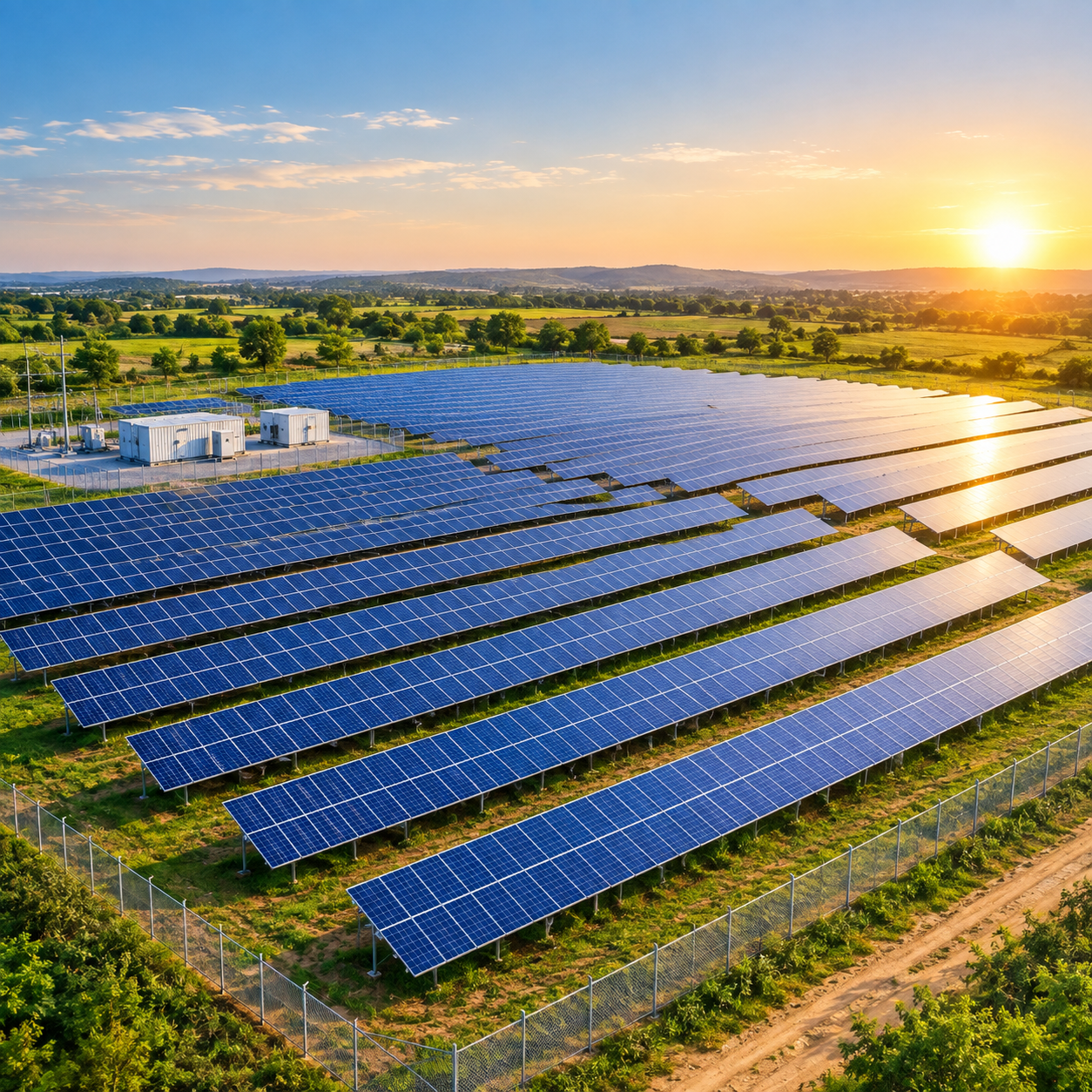 Ground mounted solar park